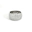 White gold band with brilliant-cut lab-grown diamonds, 2.12 carats.