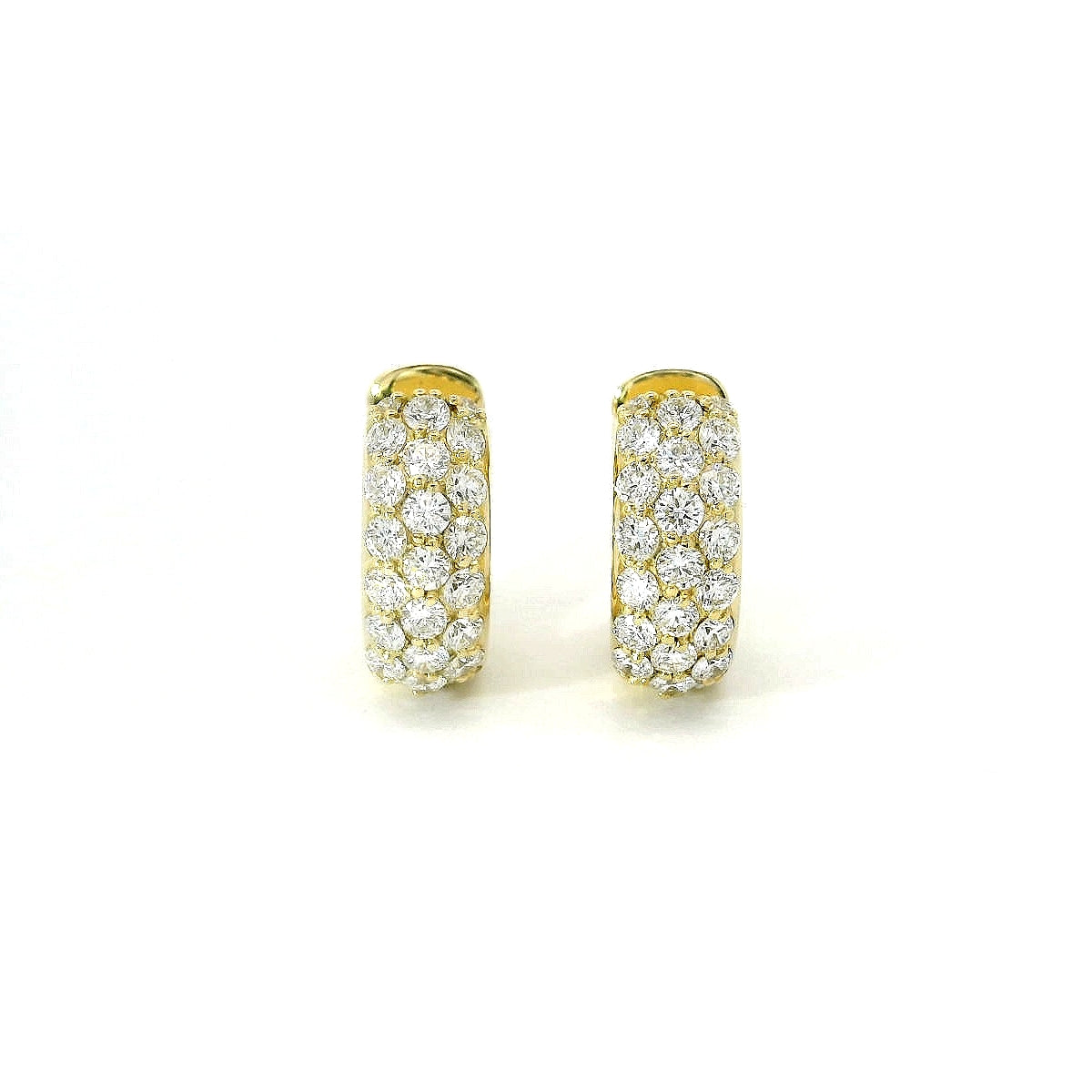 C-01 Jewels Orecchini Cerchio Pavè di Diamanti Lab-Grown 1,25