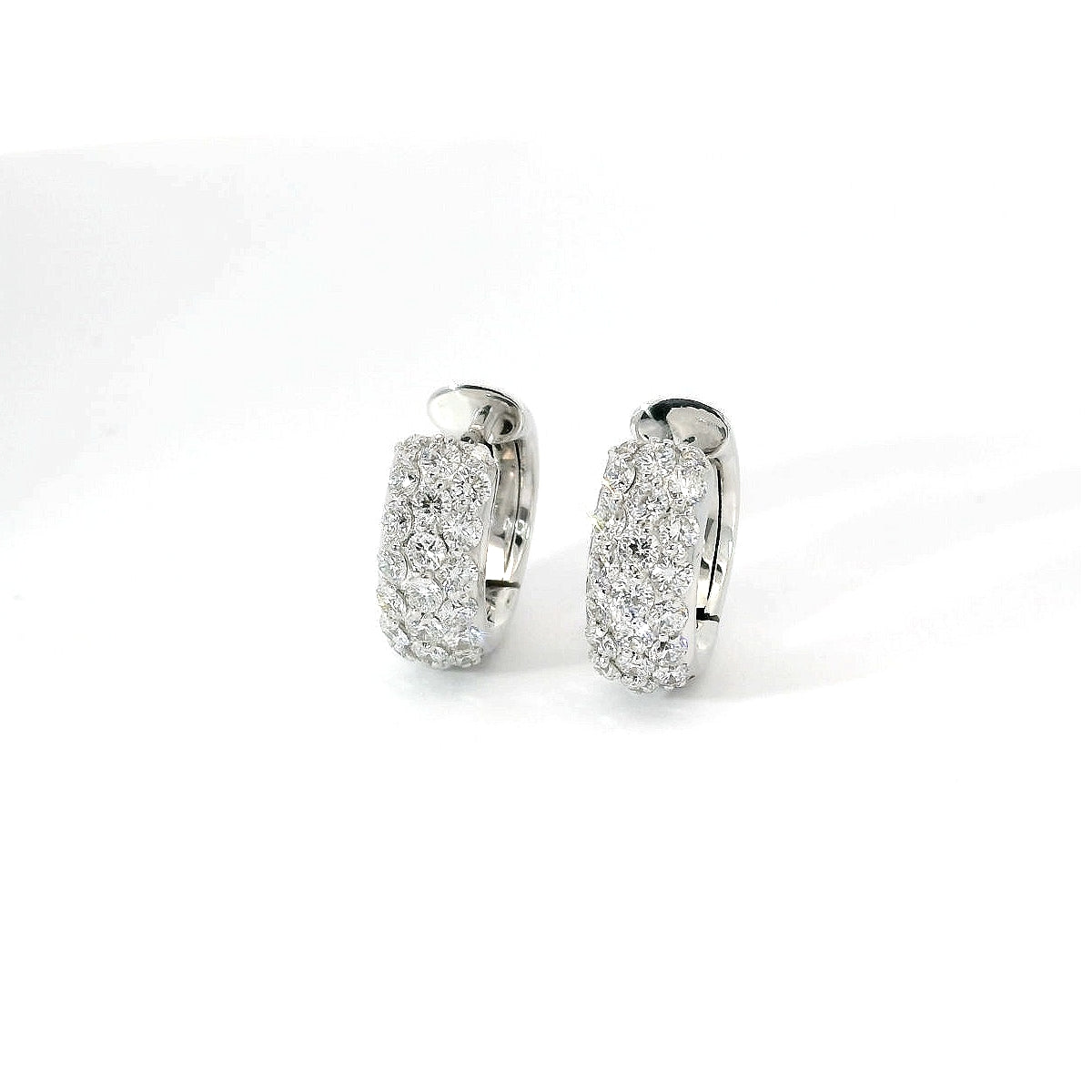 C-01 Jewels Orecchini Cerchio con Pavè Diamanti Lab-Grown 1,25