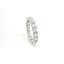 Eternity in oro bianco e diamanti lab-grown taglio brillante, 2,88 carati.
