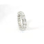 Eternity in oro bianco e diamanti lab-grown taglio brillante, 4,14 carati.
