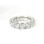 Comfortable eternity ring in white gold and brilliant-cut lab-grown diamonds, 5.10 carats.