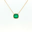 Girocollo Aurea in oro giallo con smeraldo lab-Grown taglio cuscino, 2,08 carati.