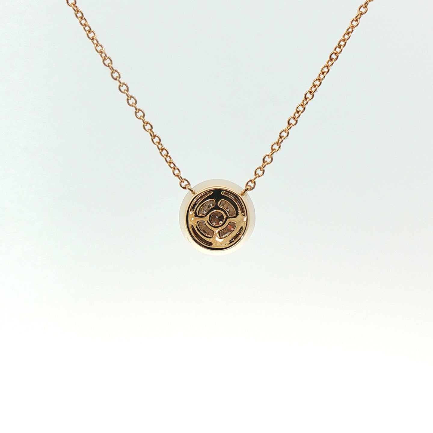 Girocollo Aurea in oro giallo con diamante Lab-Grown taglio brillante, 1,58 carati.