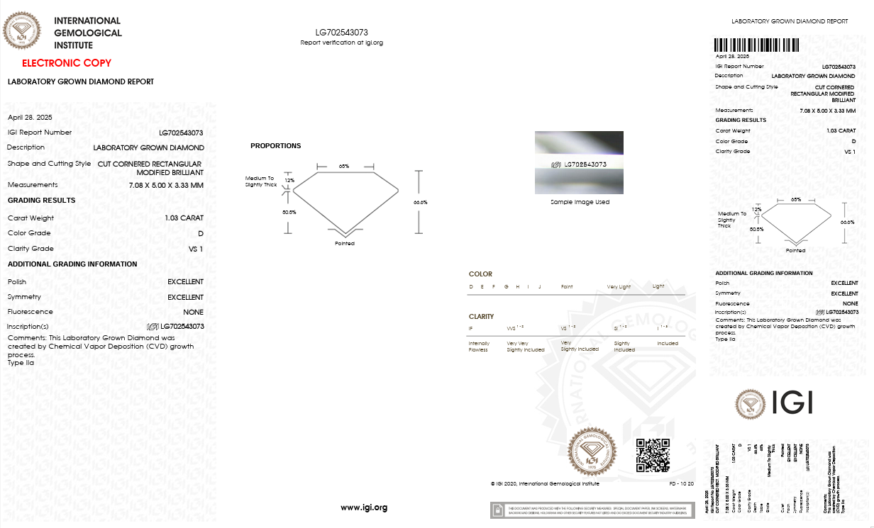 Solitario Queen con contorno in oro giallo tubogas con Diamante Lab-Grown taglio radiant e diamanti Lab-Grown taglio brillante.