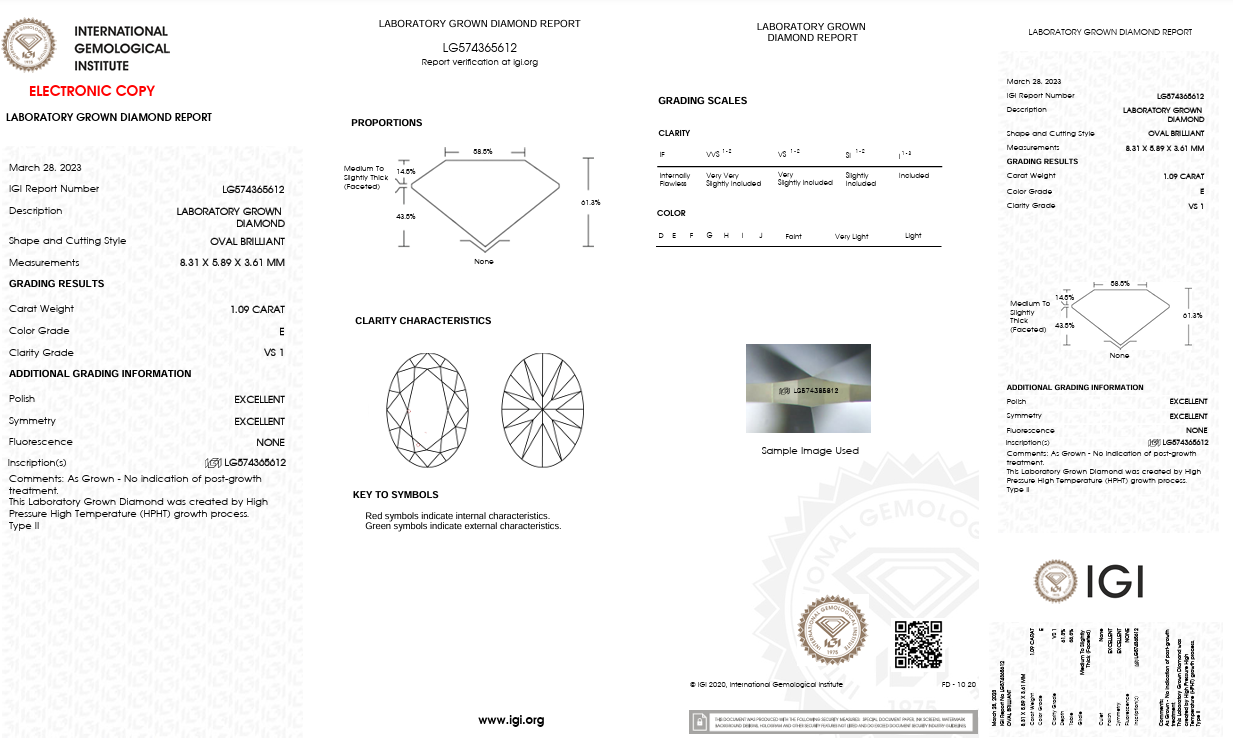 Girocollo Dreams in oro bianco con diamante Lab-Grown taglio ovale e diamanti Lab-Grown taglio brillante, 1,68 carati.