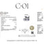 Orecchini punto luce con castone a cuore in oro bianco con diamanti lab-grown taglio brillante, 1,60 carati.