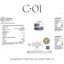 Orecchini punto luce con castone a cuore in oro bianco con diamanti lab-grown taglio brillante, 1,60 carati.
