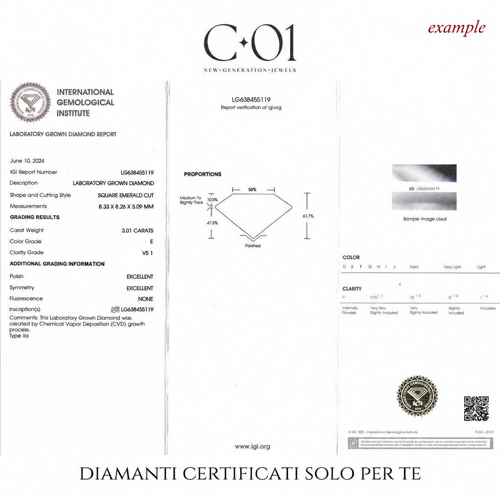 Anello Dreams Asscher