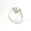 Anello dreams a cuore in oro bianco con diamanti lab-grown taglio brillante, 1,45 carati.