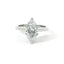 Solitario con diamante lab-grown taglio marquise, 2,04 carati.