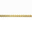 Bracciale tennis con castone a tre punte in oro giallo e diamanti lab-grown taglio brillante, 3,46 carati.