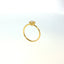 Anello in Argento 925 Dorato con Diamante Lab-Grown 0,20 Ct