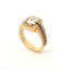 Fancy ring in rose gold with radiant cut lab-grown diamond and brilliant cut lab-grown diamonds, 2.46 carats.