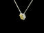 Girocollo dreams in oro bianco e diamante lab-grown taglio cuscino fancy yellow e taglio brillante, 1,12 carati.