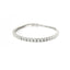 Bracciale Tennis a filo in oro bianco con diamanti lab-grown taglio brillante, 5,54 carati.