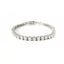 Bracciale Tennis a filo in oro bianco con diamanti lab-grown taglio brillante, 9,27 carati.