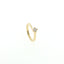 Solitario In Argento 925 Dorato con Diamante Lab-Grown taglio brillante.