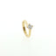 Solitario In Argento 925 Dorato con Diamante Lab-Grown taglio brillante.