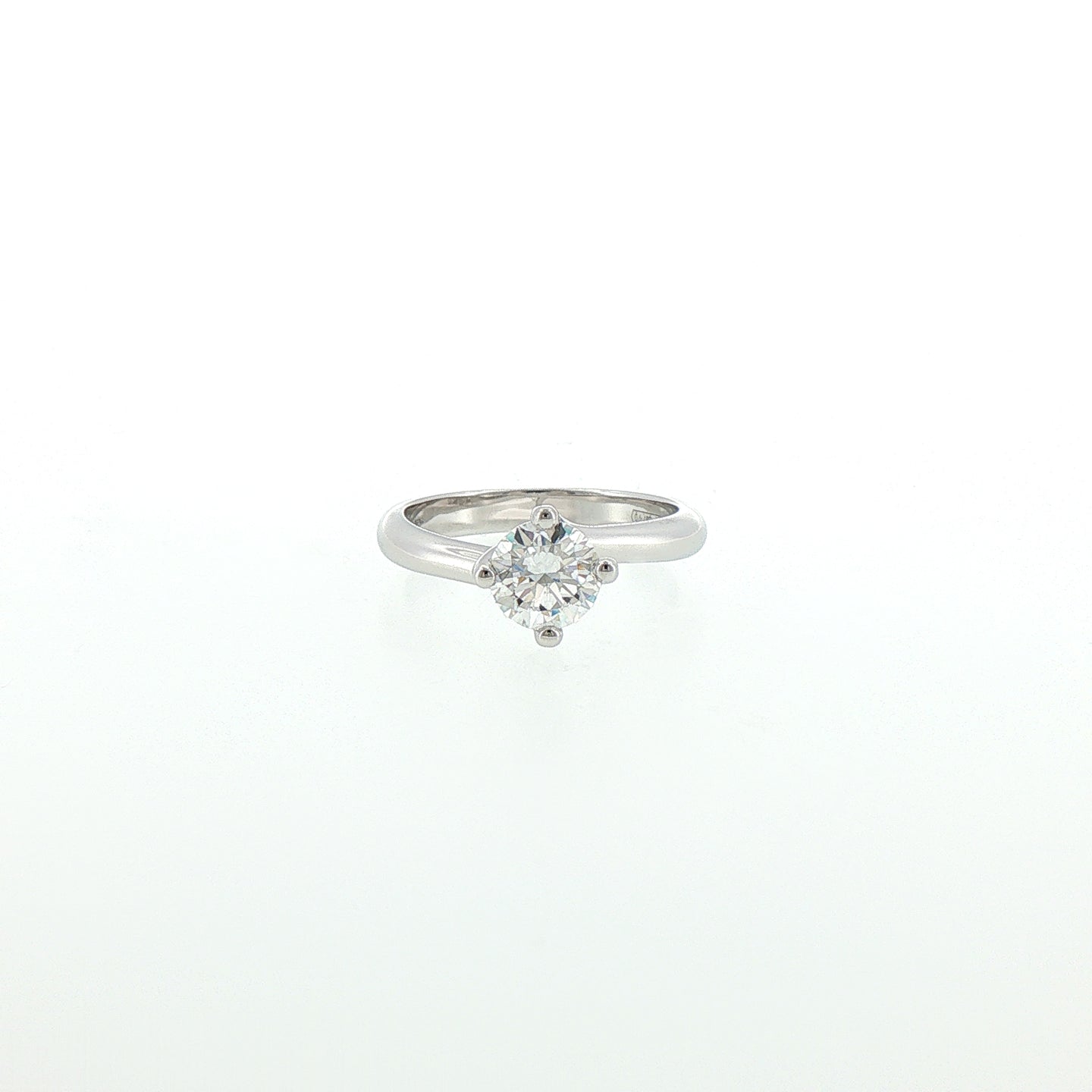 Solitario In Argento 925 con Diamante Lab-Grown taglio brillante.