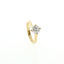 Solitario In Argento 925 Dorato con Diamante Lab-Grown taglio brillante.
