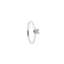 Solitario a "V" In Argento 925 con Diamante Lab-Grown taglio brillante.