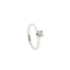 Solitario a "V" In Argento 925 con Diamante Lab-Grown taglio brillante.