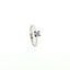 Solitario a "V" In Argento 925 con Diamante Lab-Grown taglio brillante.