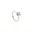Solitario a "V" In Argento 925 con Diamante Lab-Grown taglio brillante.