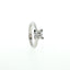 Solitario a "V" In Argento 925 con Diamante Lab-Grown taglio brillante.