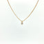 Girocollo in Argento 925 Dorato con Diamante Lab-Grown Taglio Brillante.