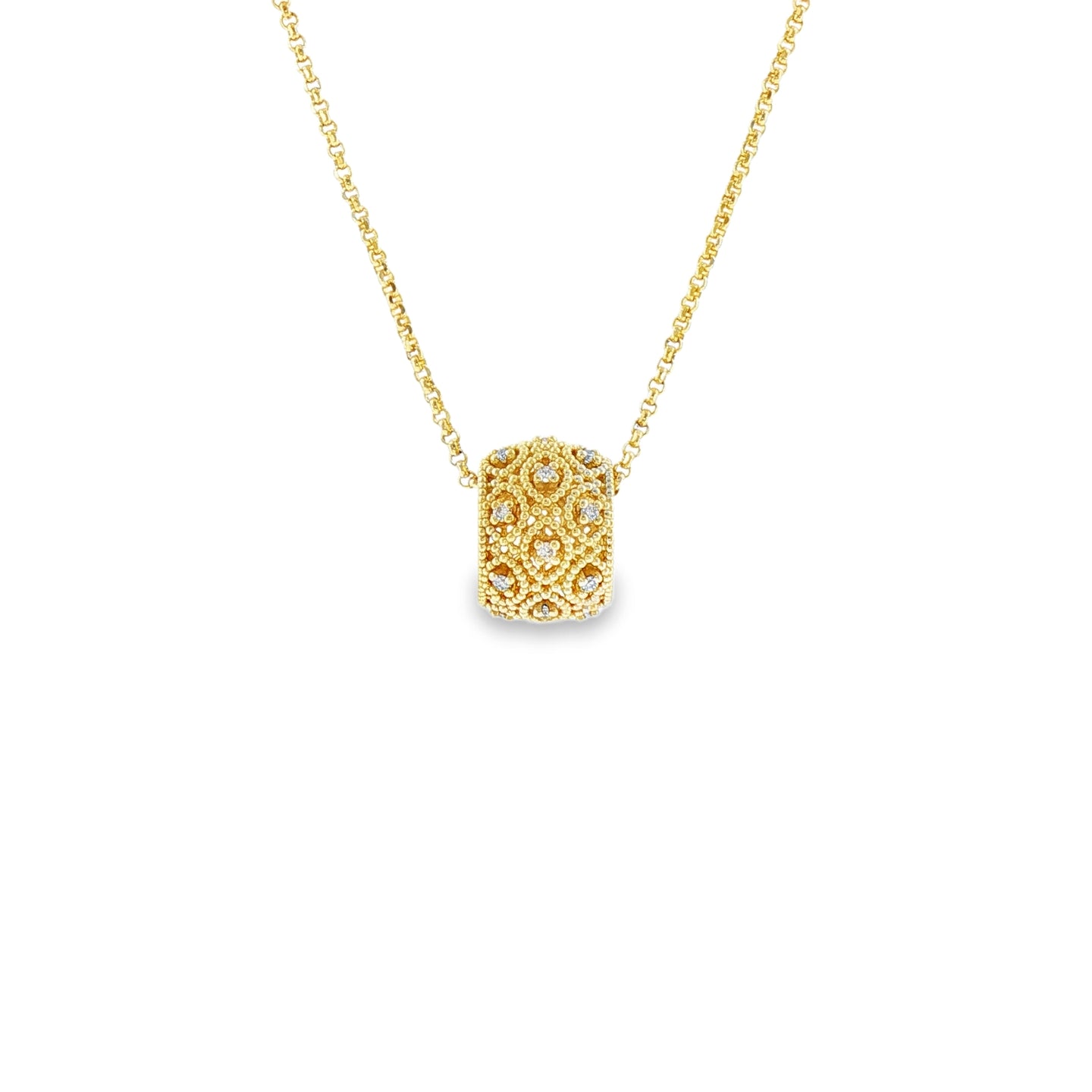 Florence – Girocollo in Argento 925 e Diamanti Lab-Grown, 0,10ct.