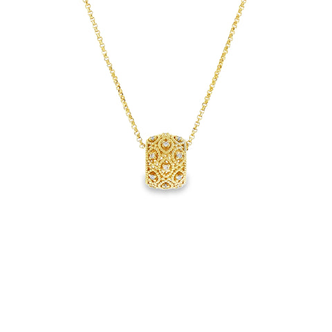 Florence – Girocollo in Argento 925 e Diamanti Lab-Grown, 0,10ct.