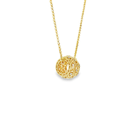 Florence – Girocollo in Argento 925 e Diamanti Lab-Grown, 0,10ct.