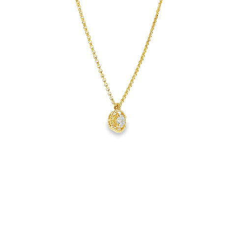 Girocollo Punto Luce Florence in Argento 925 con Diamanti Lab-Grown 0,20 ct