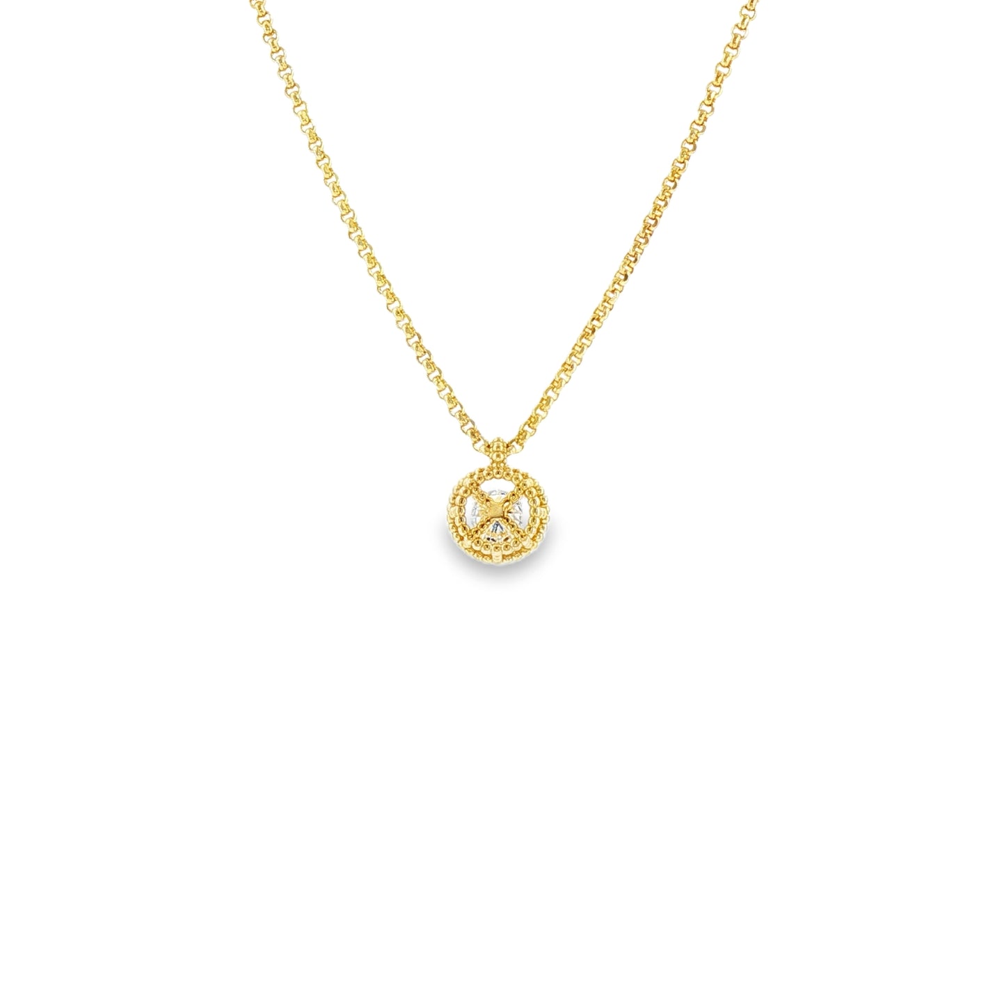 Girocollo Punto Luce Florence in Argento 925 con Diamanti Lab-Grown 0,20 ct