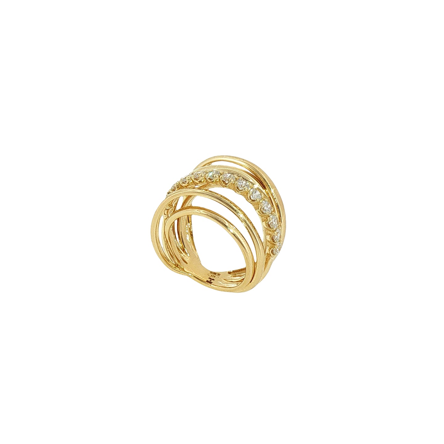 Anello in Argento 925 con Diamanti Lab-Grown Taglio Brillante.
