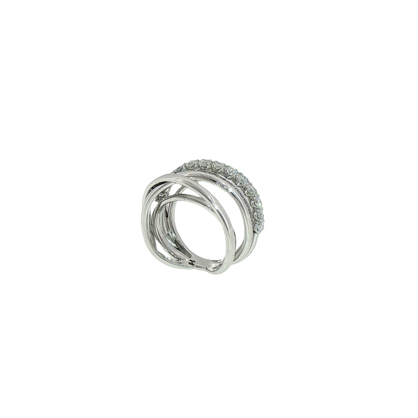 Anello in Argento 925 con Diamanti Lab-Grown Taglio Brillante.