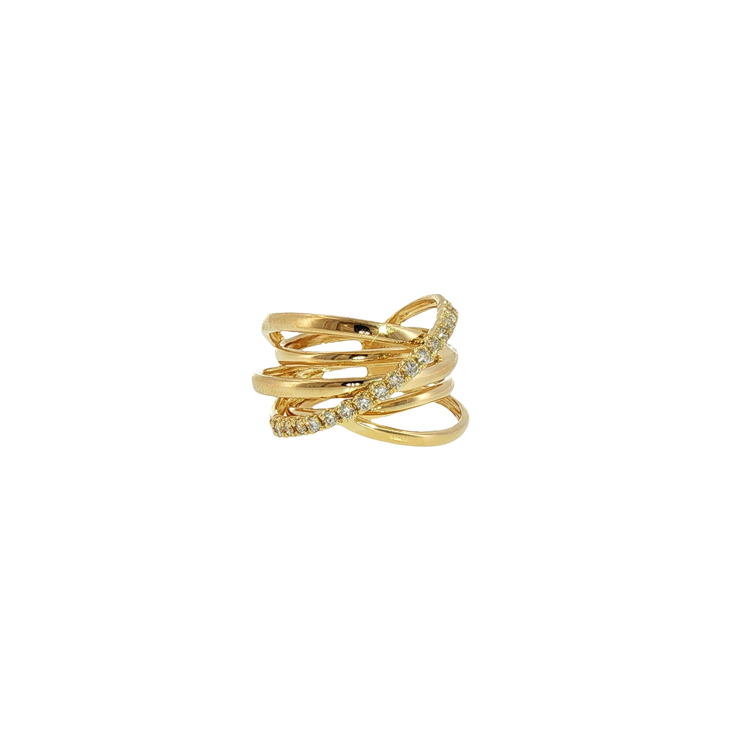 Anello in Argento 925 con Diamanti Lab-Grown Taglio Brillante.