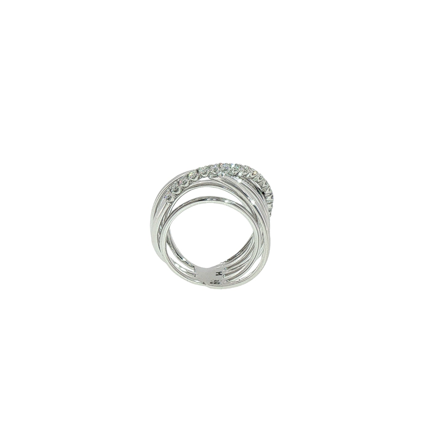 Anello in Argento 925 con Diamanti Lab-Grown Taglio Brillante.
