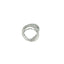 Anello in Argento 925 con Diamanti Lab-Grown Taglio Brillante.