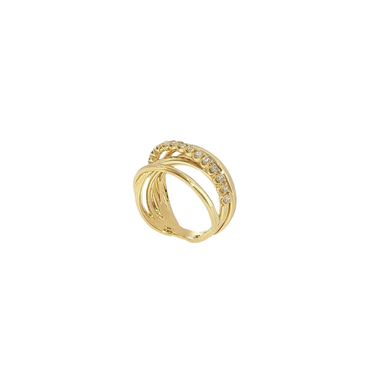 Anello in Argento 925 con Diamanti Lab-Grown Taglio Brillante.