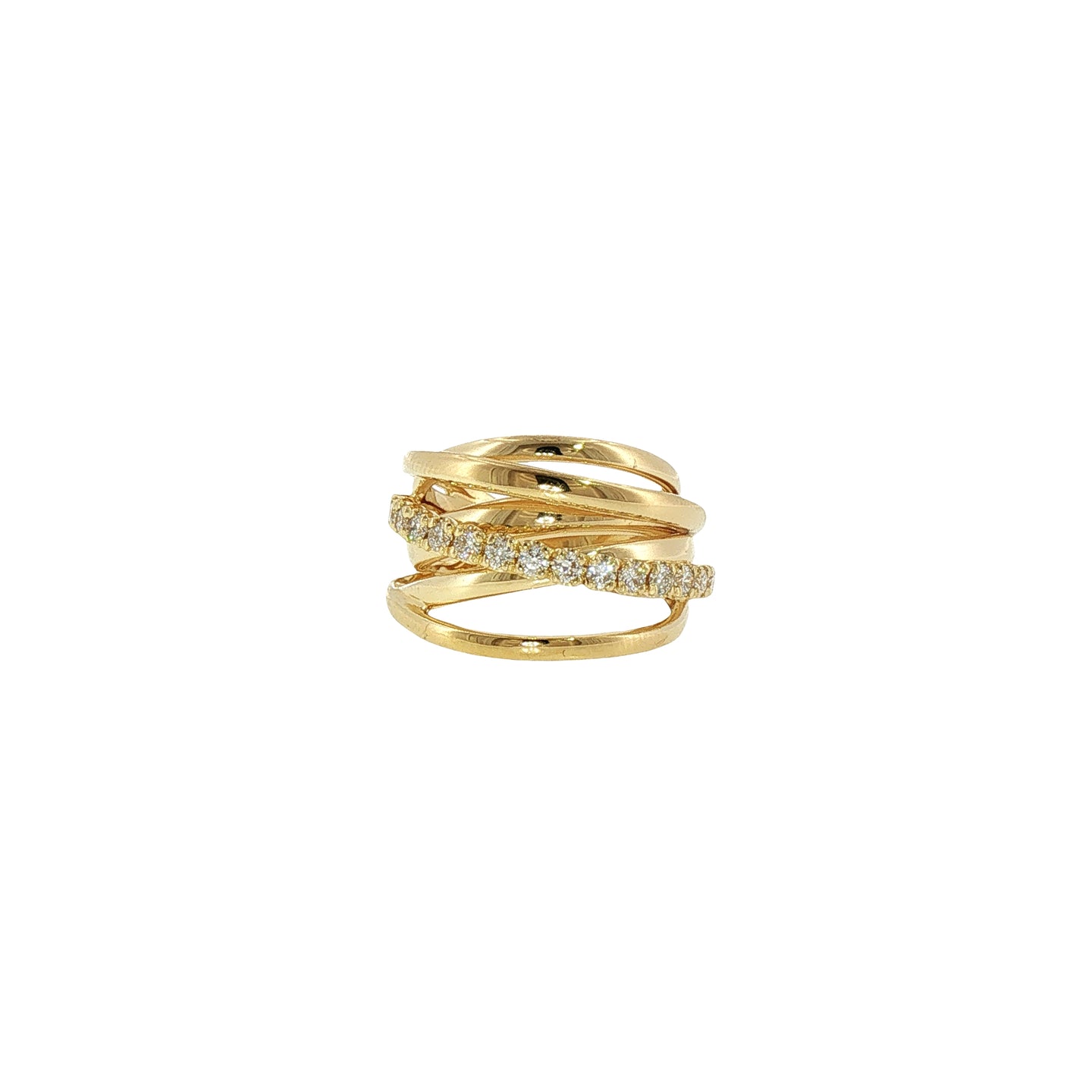 Anello in Argento 925 con Diamanti Lab-Grown Taglio Brillante.