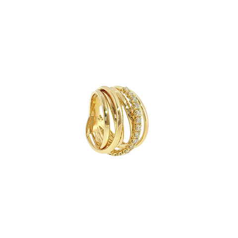 Anello in Argento 925 con Diamanti Lab-Grown Taglio Brillante.