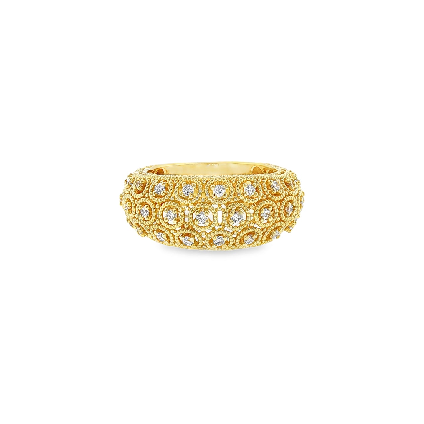 Fascia Florence in Argento Dorato 925 con Diamanti Lab-Grown 0,39 ct