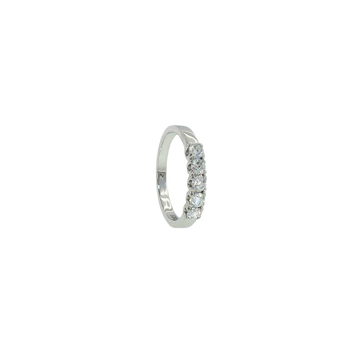 Fedina in Argento 925 con Diamanti Lab-Grown Taglio Brillante.