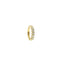 Fedina in Argento Dorato 925 con Diamanti Lab-Grown Taglio Brillante.