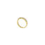 Fedina in Argento Dorato 925 con Diamanti Lab-Grown Taglio Brillante.