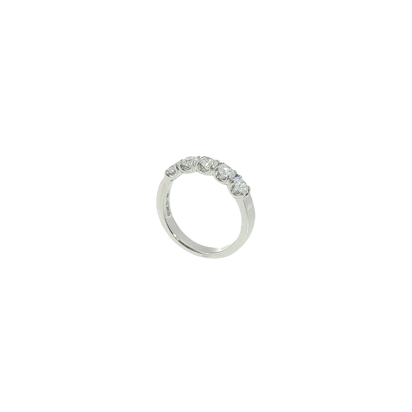 Fedina in Argento 925 con Diamanti Lab-Grown Taglio Brillante.