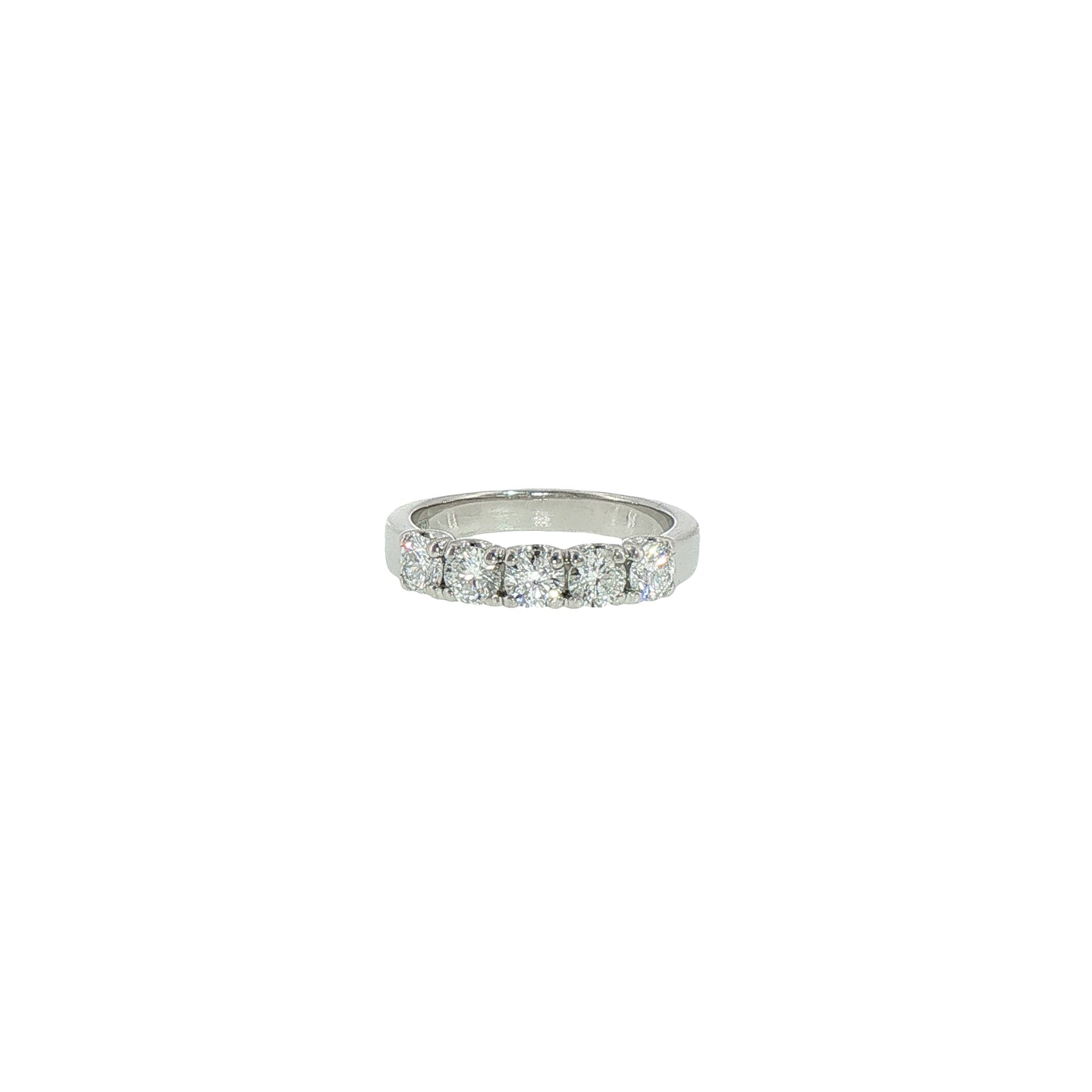 Fedina in Argento 925 con Diamanti Lab-Grown Taglio Brillante.